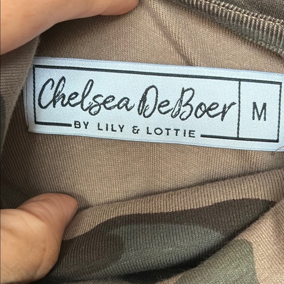 Camouflage Cowl Neck Sweater - Picture 2 of 2